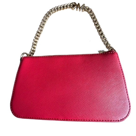 Michael Kors Jet Set Crimson Small Chain Bag NWT - Picture 3 of 5